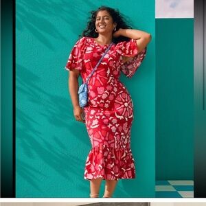 RHODE x Target Zinna Floral print dress with bell sleeves